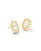 Kendra Scott - Piper Gold Stud Earrings - White Howlite - Findlay Rowe Designs