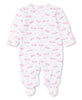 KISSY KISSY - Whale Wishes Pink Print Footie - Findlay Rowe Designs