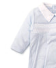 kissy kissy - Hand Smocked CLB Charmed Blue Footie with Collar - Findlay Rowe Designs