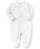 Kissy Kissy - Zip Footie - Kissy Dots- White/Pink - Findlay Rowe Designs