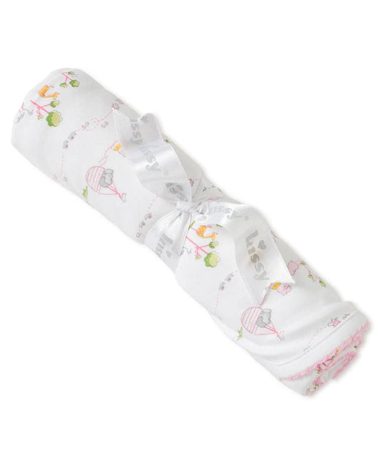 KISSY KISSY - Noah's Print Blanket - Pink - Findlay Rowe Designs