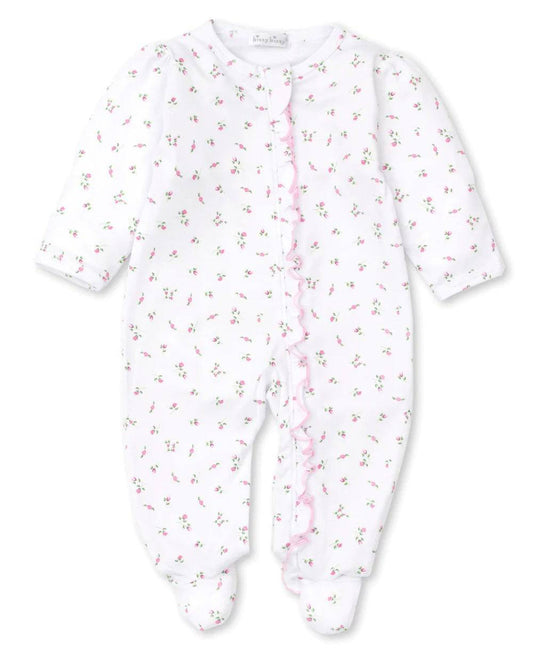 Kissy Kissy - Zip Footie - Garden Roses Ruffle - Findlay Rowe Designs