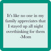 Drinks On Me Coasters - Overthink Mom - Findlay Rowe Designs