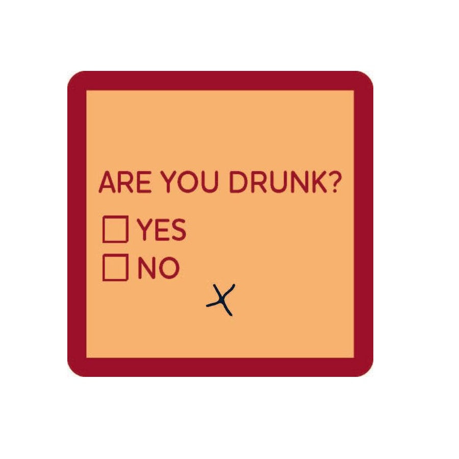Drinks On Me Coasters - Are You Drunk - Findlay Rowe Designs