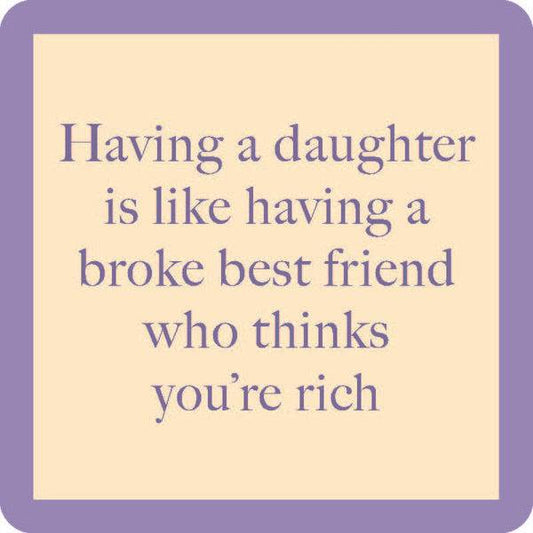 Drinks On Me Coasters - Broke Best Friend - Findlay Rowe Designs