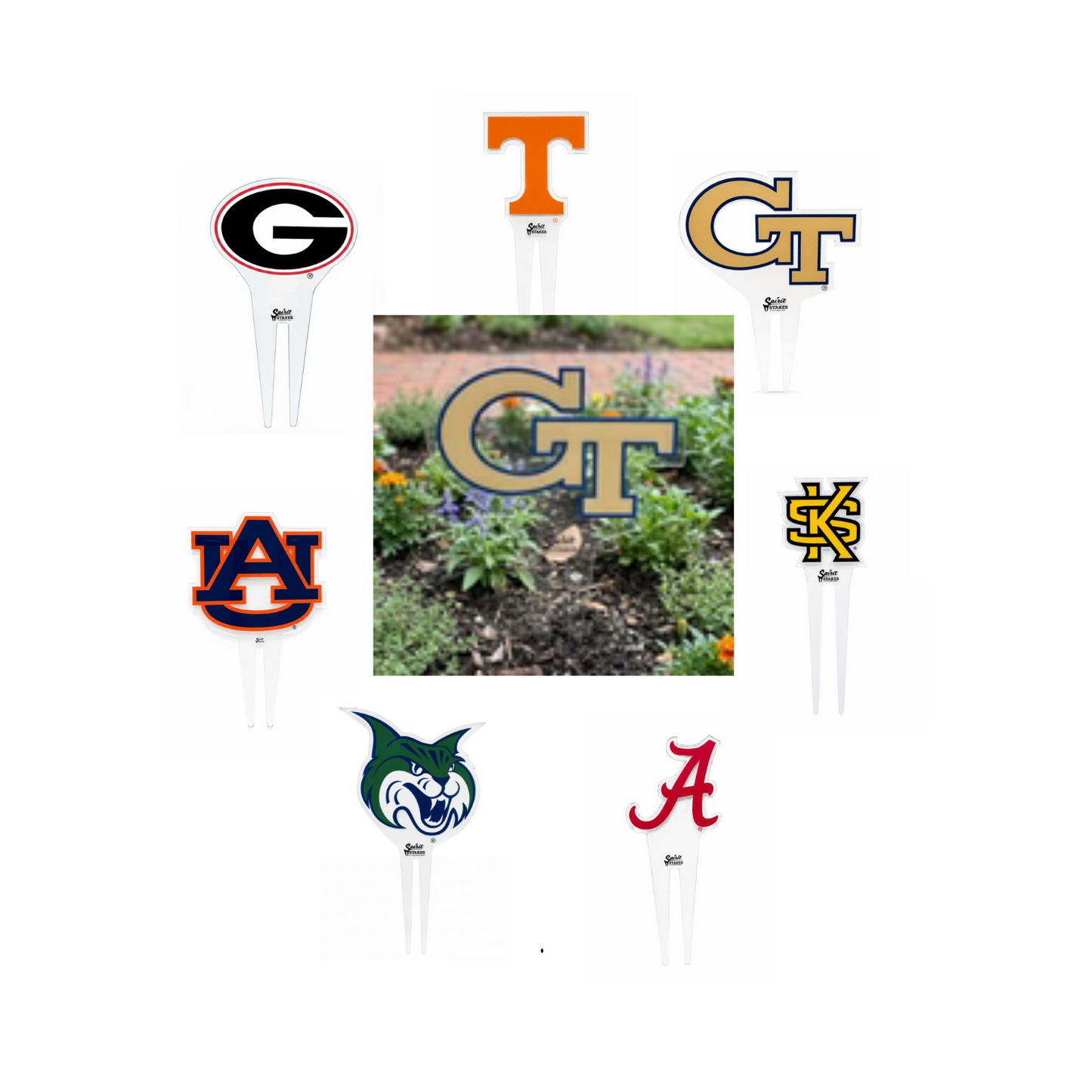 Spirit Stakes - Garden Sign - Collegiate