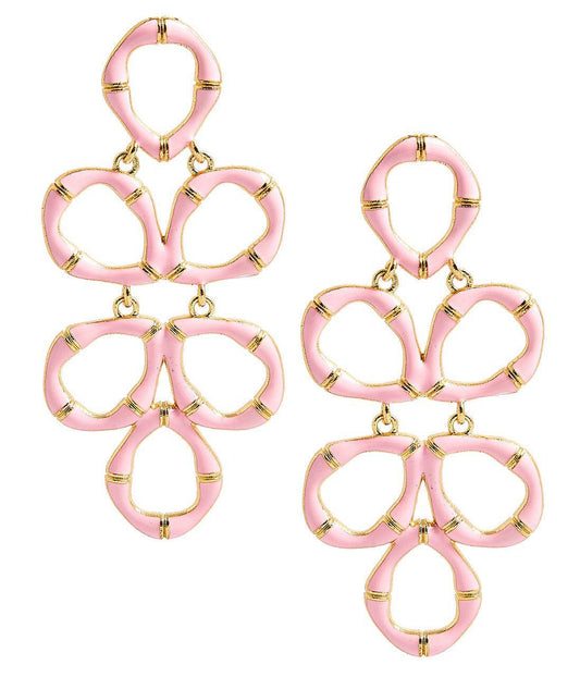 Lisi Lerch - Ginger Enamel Bamboo Earring - Findlay Rowe Designs