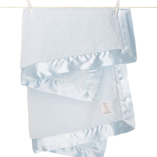 Little Giraffe - Chenille Baby Blanket - Blue - Findlay Rowe Designs