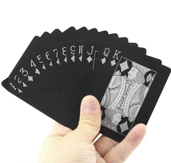 BLACK WATERPROOF PLAYING CARDS - Findlay Rowe Designs