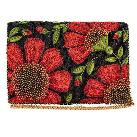 Wallflower Beaded Crossbody Clutch Handbag - Findlay Rowe Designs
