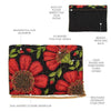 Wallflower Beaded Crossbody Clutch Handbag - Findlay Rowe Designs
