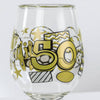 PARTY TO GO 50 YEARS 15OZ ACRYLIC STEMLESS WINE GLASS - Findlay Rowe Designs