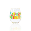 PARTY TO GO HAPPY BIRTHDAY 15OZ ACRYLIC STEMLESS WINE GLASS - Findlay Rowe Designs