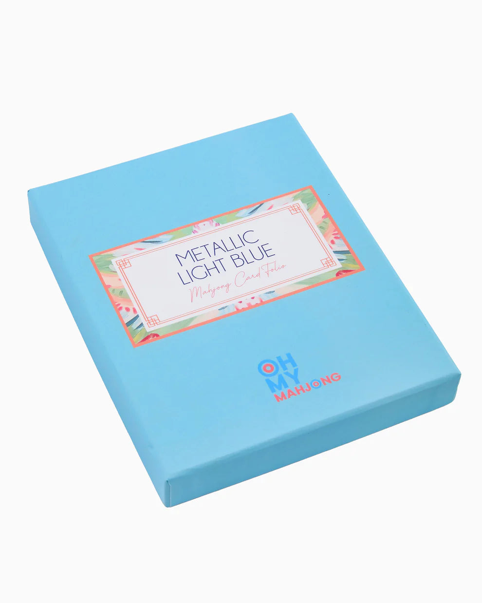 Oh My Mahjong - Card Folio - Metallic Light Blue