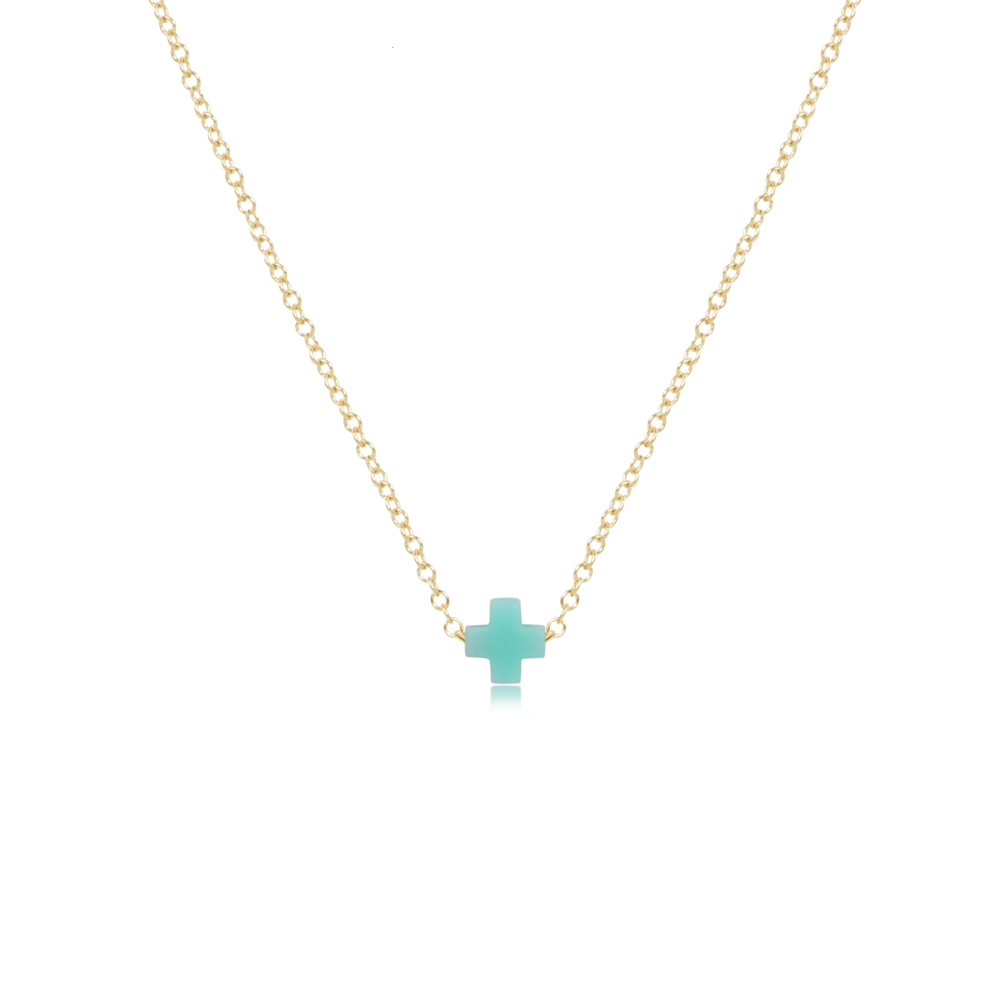 Enewton - Necklace Gold - Signature Cross Small - Mint