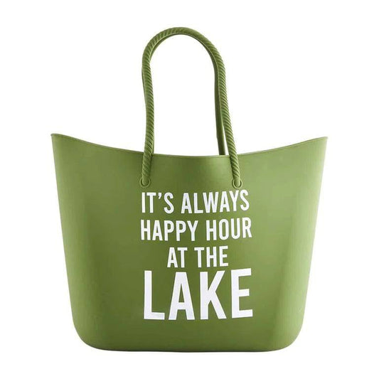 ITS ALWAYS HAPPY HOUR LAKE SILICONE TOTE - Findlay Rowe Designs