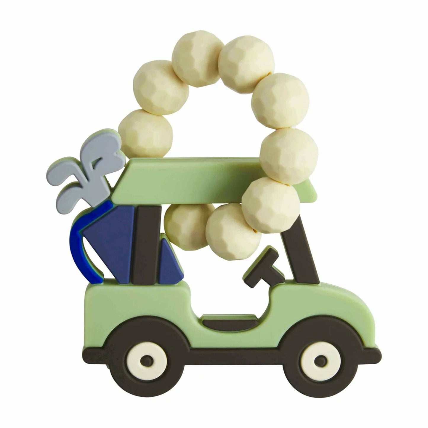 Silicone Teether, Green Golf Cart - Findlay Rowe Designs