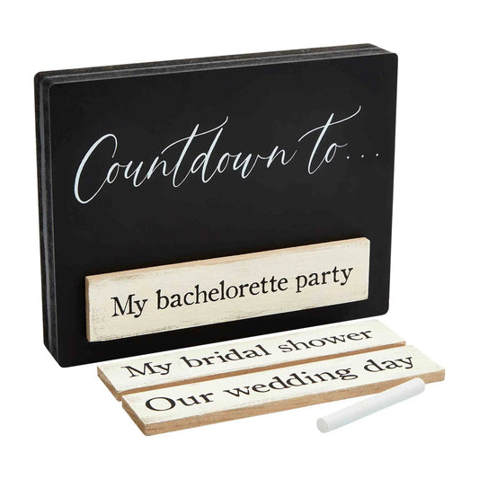 Mud Pie - WEDDING COUNTDOWN PLAQUE - Findlay Rowe Designs