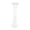 Mud Pie - LARGE WHITE GLASS CANDLEHOLDER - Findlay Rowe Designs