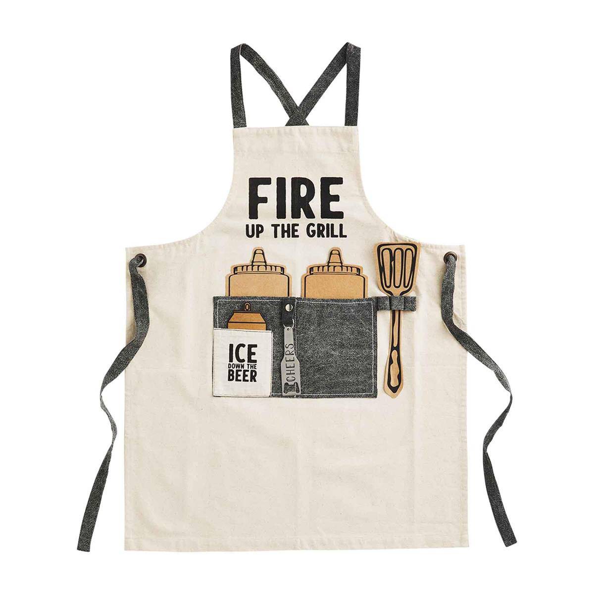 FIRE UP THE GRILL APRON - Findlay Rowe Designs