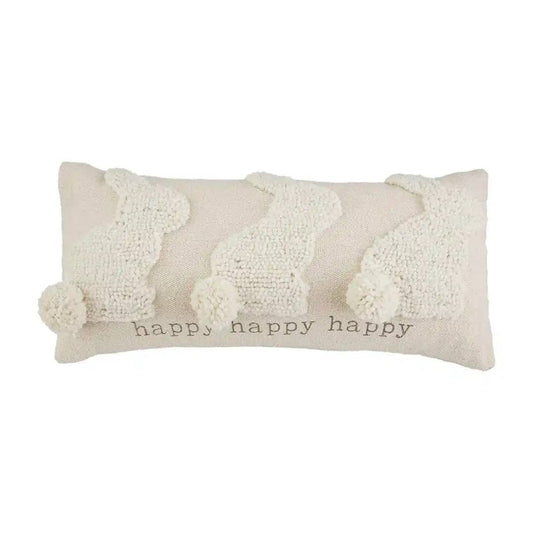 Mud Pie - Happy Bunny Throw Pillow - Findlay Rowe Designs