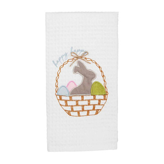 Mud Pie- Easter Basket Waffle Towel - Findlay Rowe Designs
