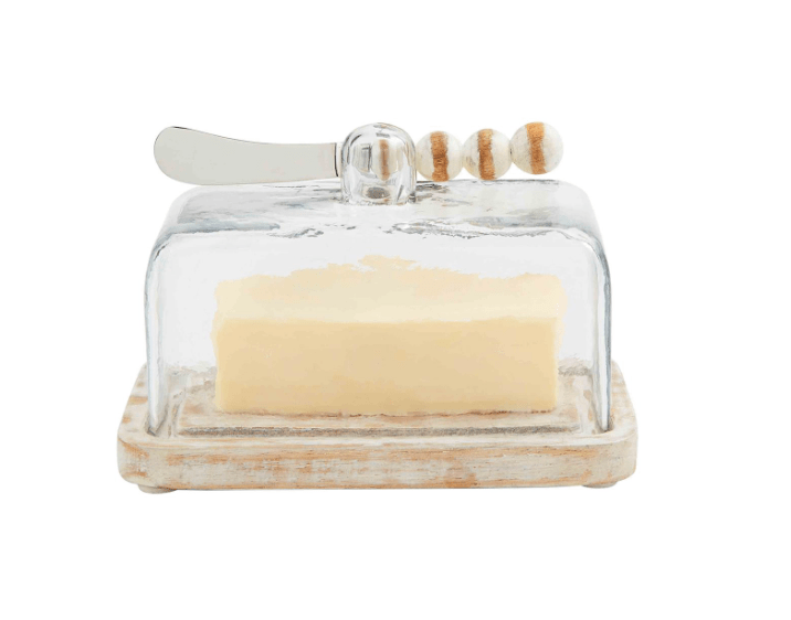 WHITE BEAD BUTTER DISH SET - Findlay Rowe Designs