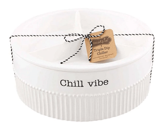 MUD PIE - CHILL VIBE -Circa Triple Divided Chiller Dish - Findlay Rowe Designs