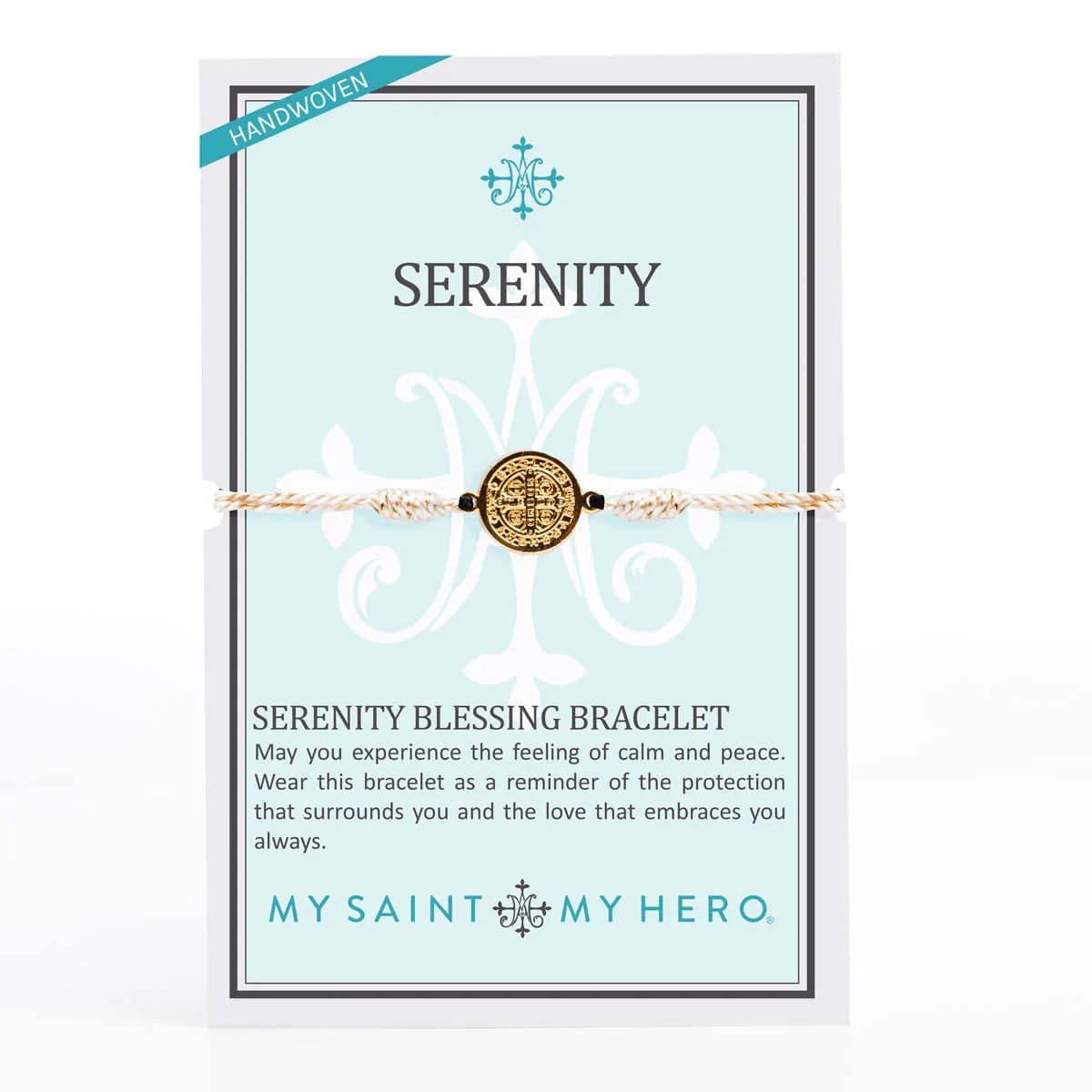 My Saint My Hero - Serenity Blessing Bracelet - Gold - Findlay Rowe Designs