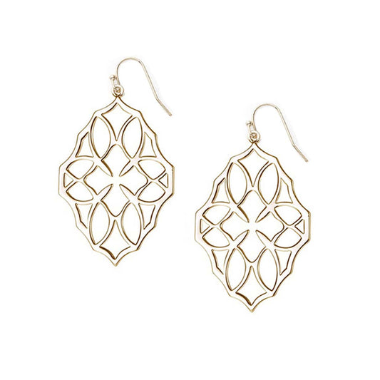 Natalie Wood - Believer Drop Earrings in Gold - Findlay Rowe Designs