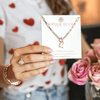 Natalie Wood - Toggle Initial Necklaces in Gold - Findlay Rowe Designs