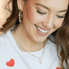 Natalie Wood - Toggle Initial Necklaces in Gold - Findlay Rowe Designs