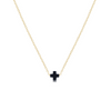 Enewton - Necklace Gold - Signature Cross Small - Navy