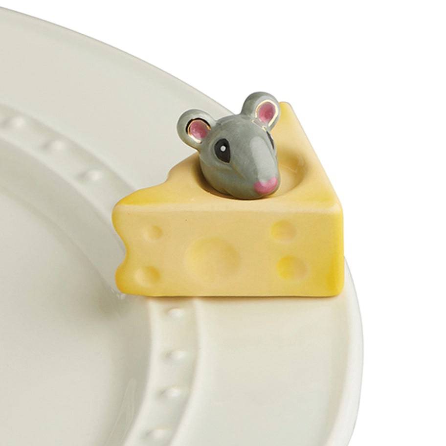 NORA FLEMING CHEESE PLEASE MOUSE & CHEESE MINI A223 - Findlay Rowe Designs