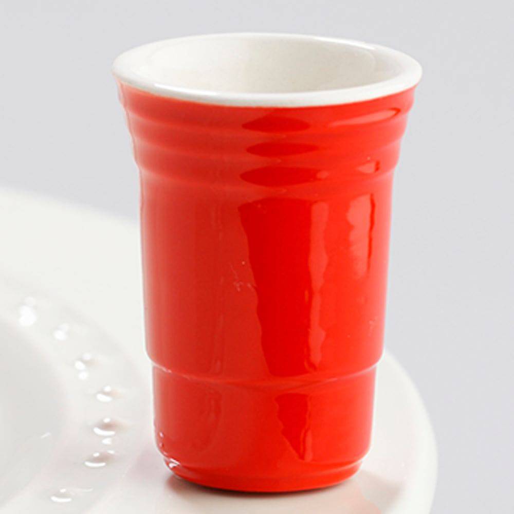 NORA FLEMING FILL ME UP RED SOLO CUP MINI A144 - Findlay Rowe Designs