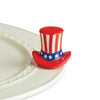 NORA FLEMING HOME OF THE FREE UNCLE SAM HAT MINI A53 - Findlay Rowe Designs