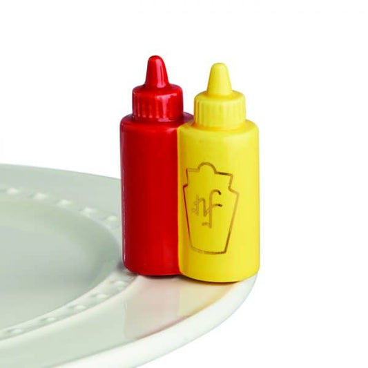 NORA FLEMING MAIN SQUEEZE KETCHUP AND MUSTARD MINI A230 - Findlay Rowe Designs