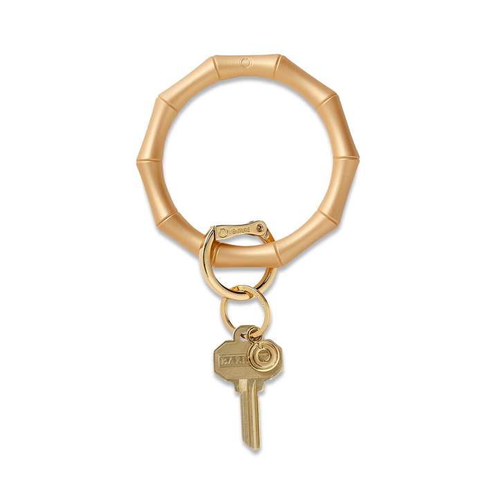 Gold Rush Bamboo - Silicone Big O® Key Ring - Findlay Rowe Designs