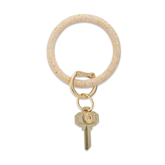 Gold Rush Confetti - Silicone Big O® Key Ring - Findlay Rowe Designs