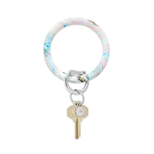 Pastel Marble - Silicone Big O® Key Ring - Findlay Rowe Designs