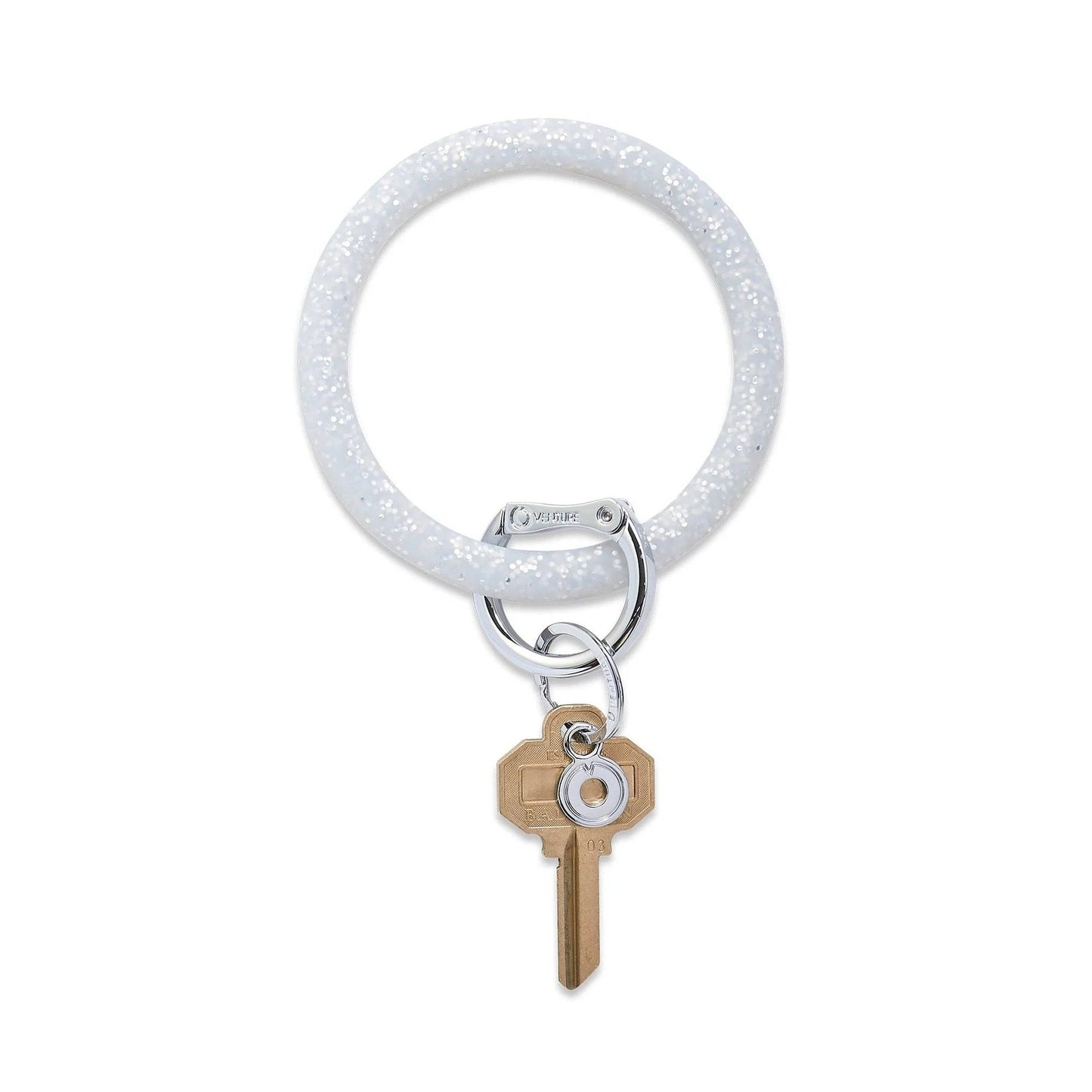Quicksilver Confetti - Silicone Big O® Key Ring - Findlay Rowe Designs