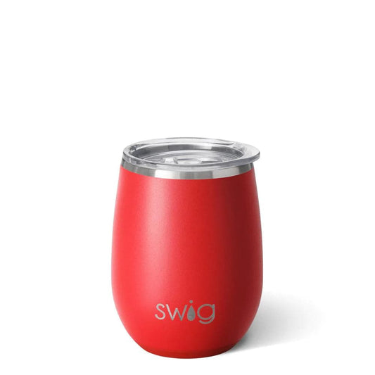 Red Stemless Wine Cup (14oz) - Findlay Rowe Designs