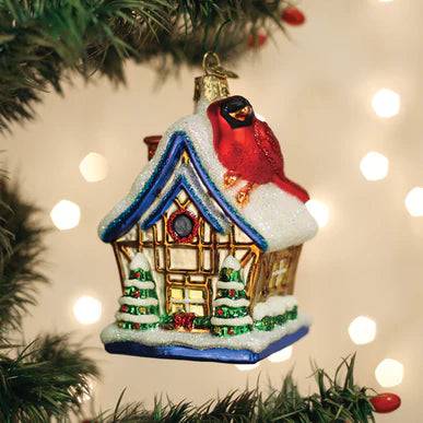 Old World Christmas - Cardinal Birdhouse Ornament - Findlay Rowe Designs