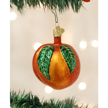 Old World Christmas - Peach Ornament - Findlay Rowe Designs