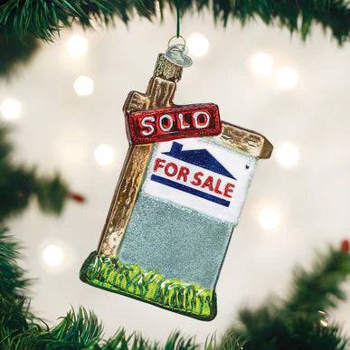 Old World Christmas - Realty Sign Ornament - Findlay Rowe Designs