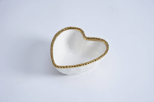 PAMPA BAY - Heart Bowl - White Gold - Findlay Rowe Designs