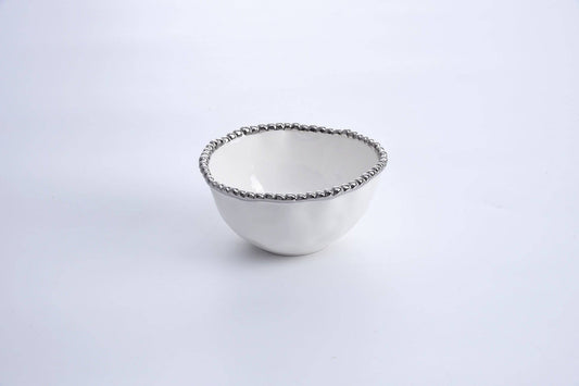 Pampa Bay - Bowl - Small - White/Silver - Findlay Rowe Designs