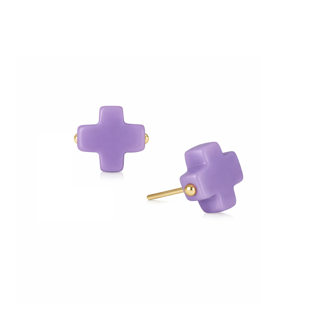 Enewton - Signature Cross Stud - Purple - Findlay Rowe Designs