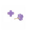 Enewton - Signature Cross Stud - Purple - Findlay Rowe Designs