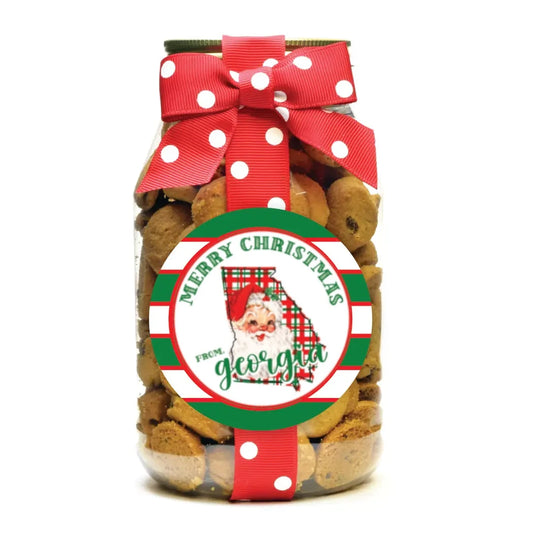 Oh Sugar - Nam's Bits Chocolate Chip Cookies - Christmas Georgia Quart Jar - Findlay Rowe Designs